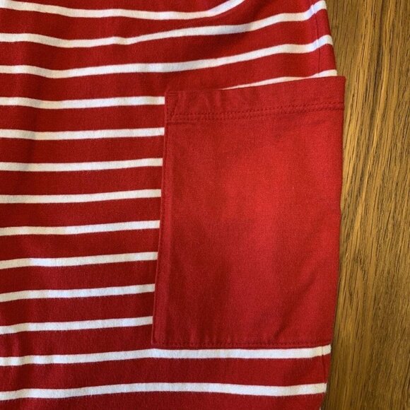HANNA ANDERSSON Striped Dress Girls 8 130 Red Sleeveless Stripe Pockets Girl HA - Picture 5 of 6